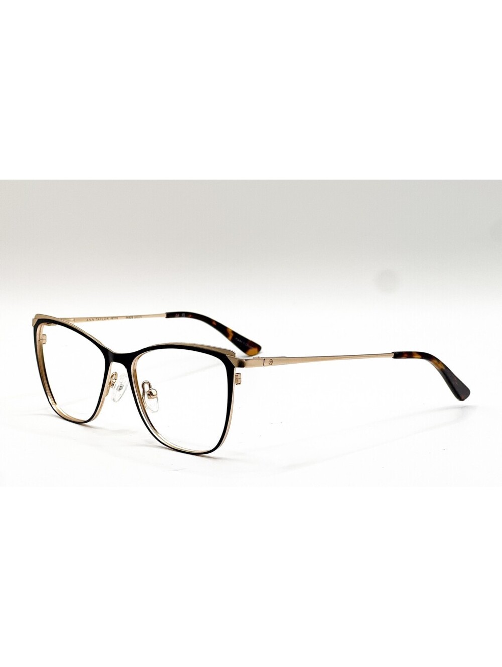 Ann Taylor ATP711 C02 Black Metal Rectangle Authentic Eyeglass Frames 48-14-130